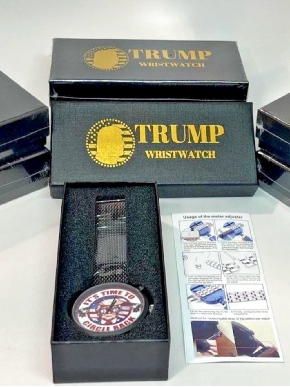 Time To Circle Back Donald Trump Watch Factory Sealed New in Box SHIPS FAST